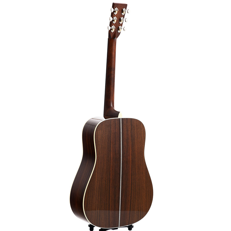 Full Back and Side of Martin Custom Herringbone 28 Style Dreadnought Guitar 