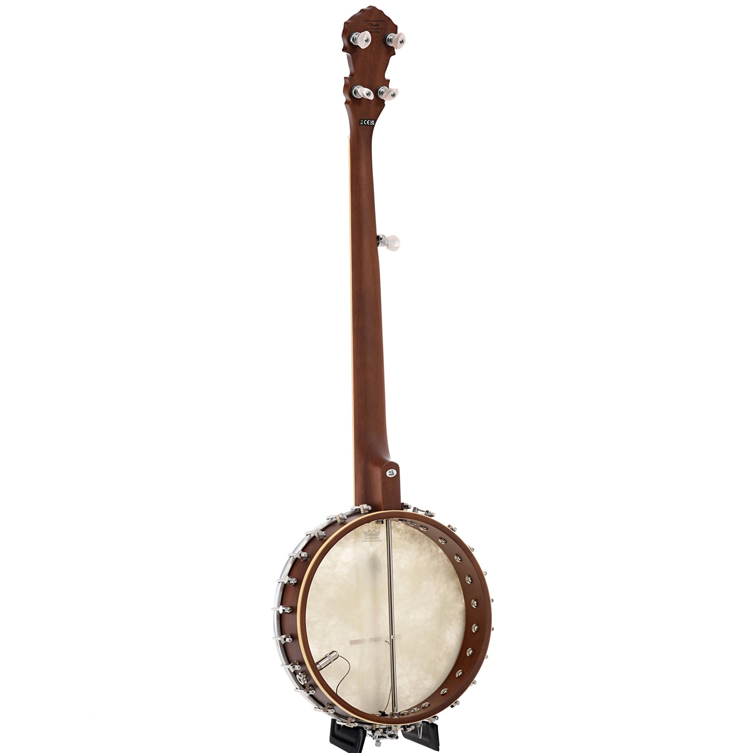 Full front and side of Fender Paramount PB-180E Open Back Banjo