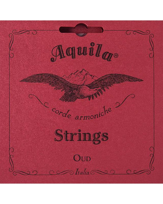 Image 1 of AQUILA 13O OUD STRING SET, ARABIC 11 STRING, ALL RED STRINGS - SKU# AAO13 : Product Type Strings : Elderly Instruments