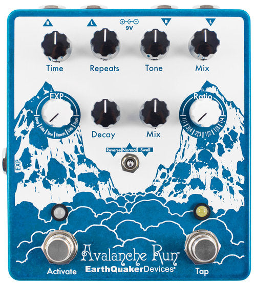 EarthQuaker Devices Avalanche Run Stereo Reverb and Delay Pedal V2