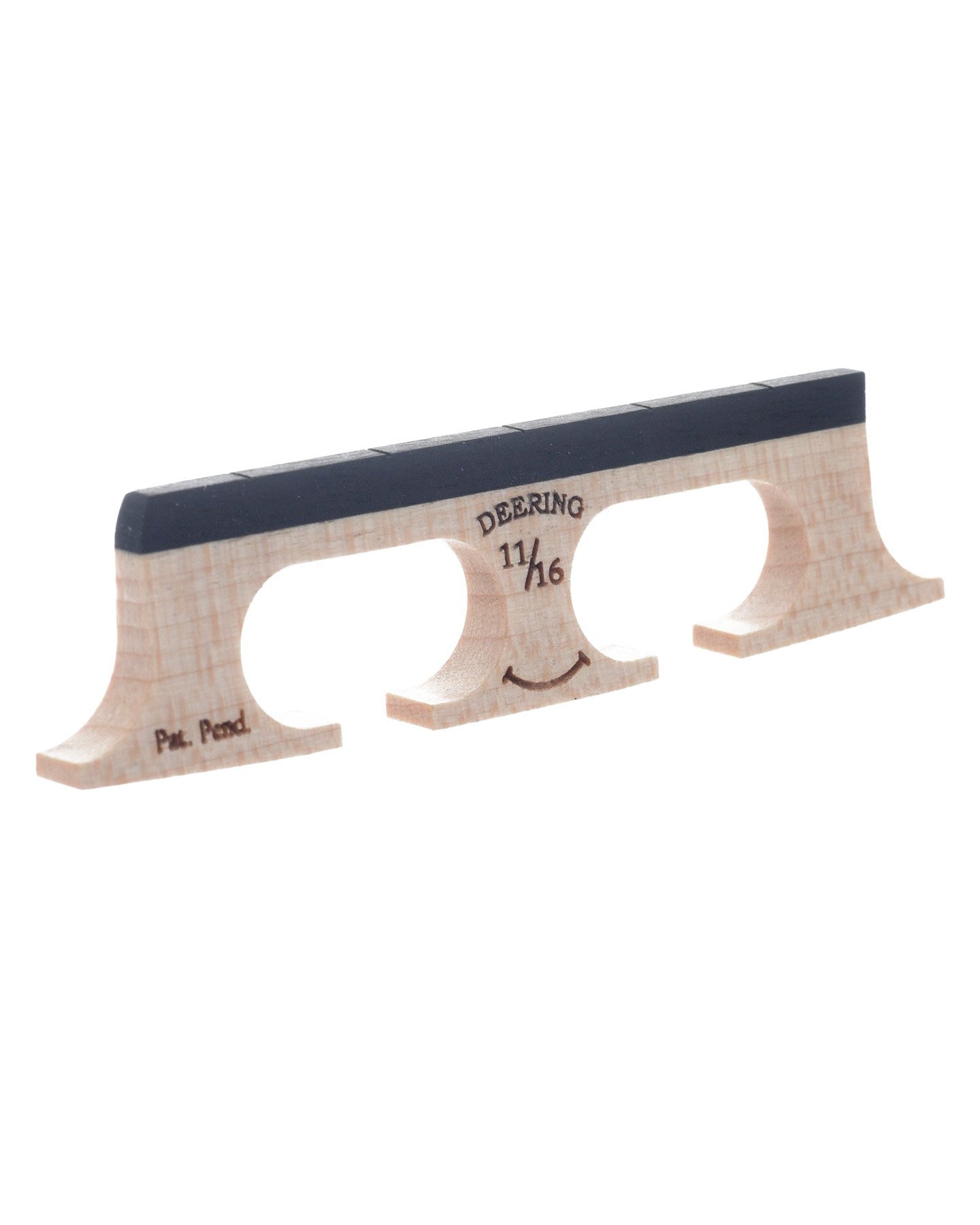Image 1 of Deering Crowe-Spaced 11/16" Smile Banjo Bridge, with Curved Feet - SKU# BDS1116C : Product Type Accessories & Parts : Elderly Instruments