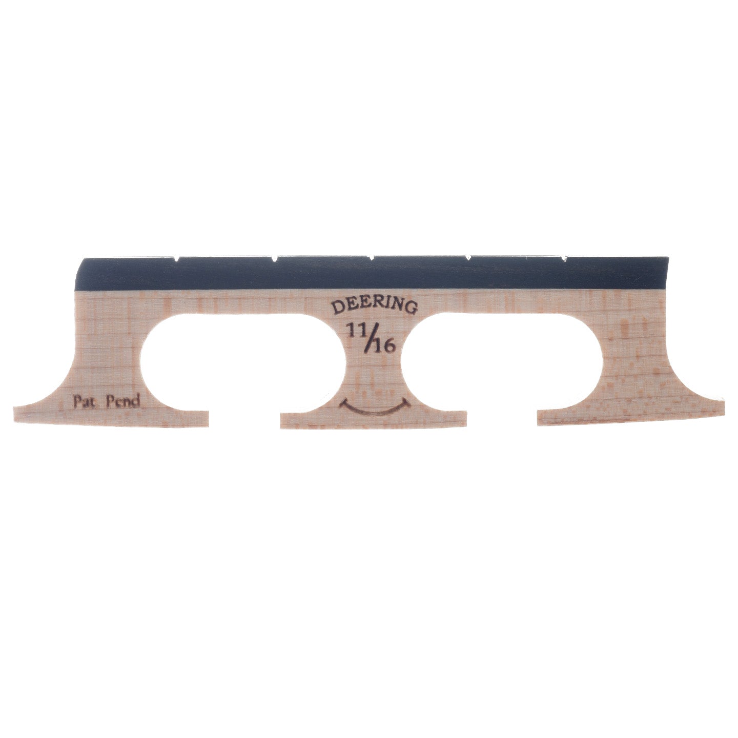 Image 2 of Deering 11/16" Smile Banjo Bridge, with Curved Feet - SKU# BDS1116 : Product Type Accessories & Parts : Elderly Instruments