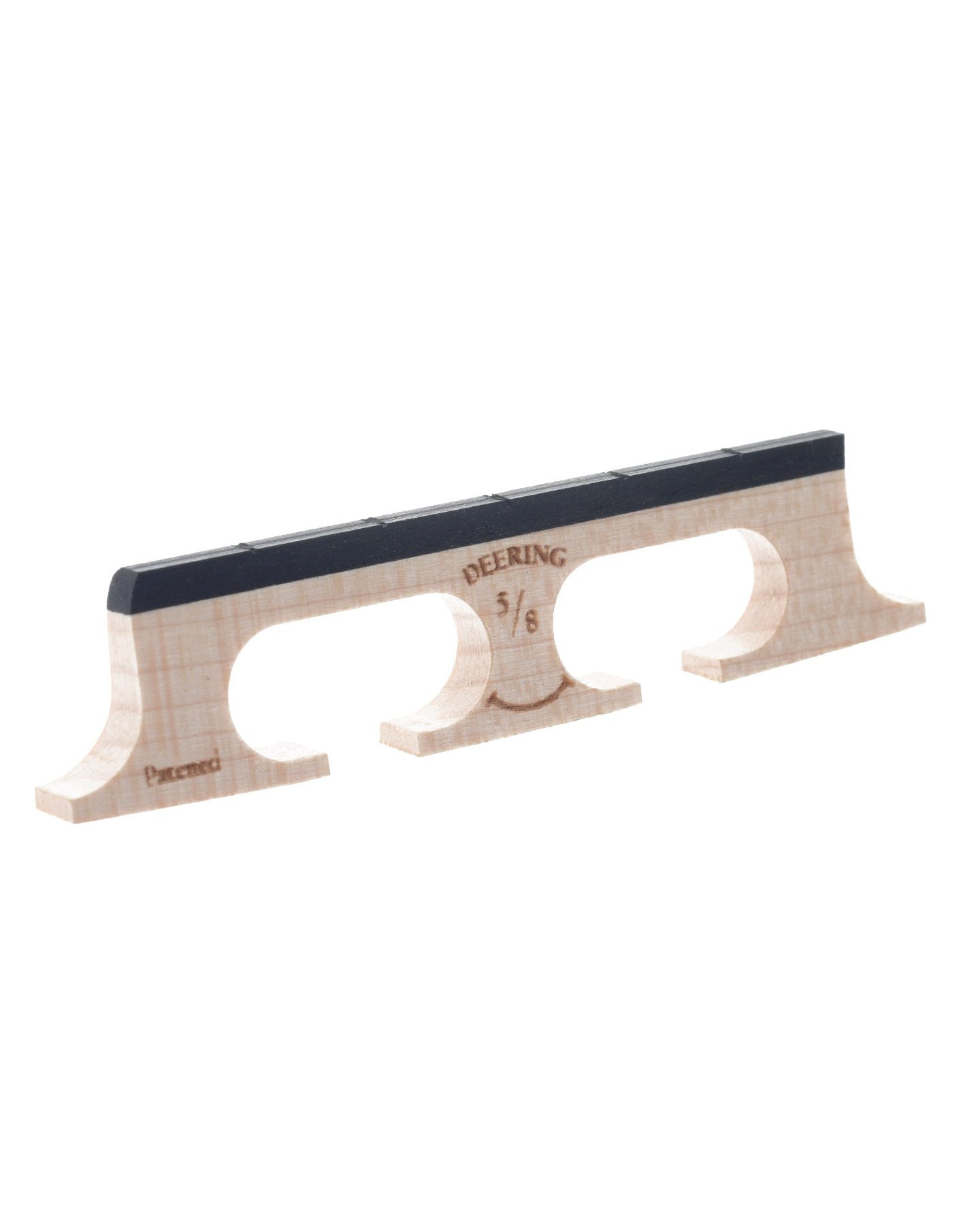 Image 1 of Deering Crowe-Spaced 5/8" Smile Banjo Bridge, with Curved Feet - SKU# BDS58C : Product Type Accessories & Parts : Elderly Instruments