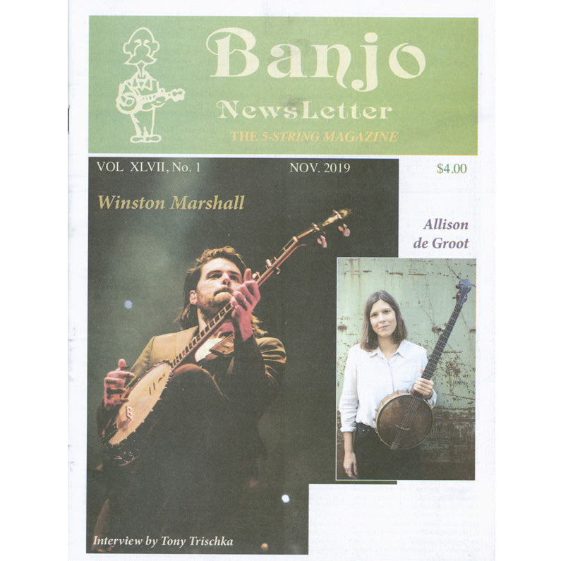 Image 1 of Banjo Newsletter - November 2019 Vol. XLVII, No. 1 - SKU# BN-201911 : Product Type Media : Elderly Instruments