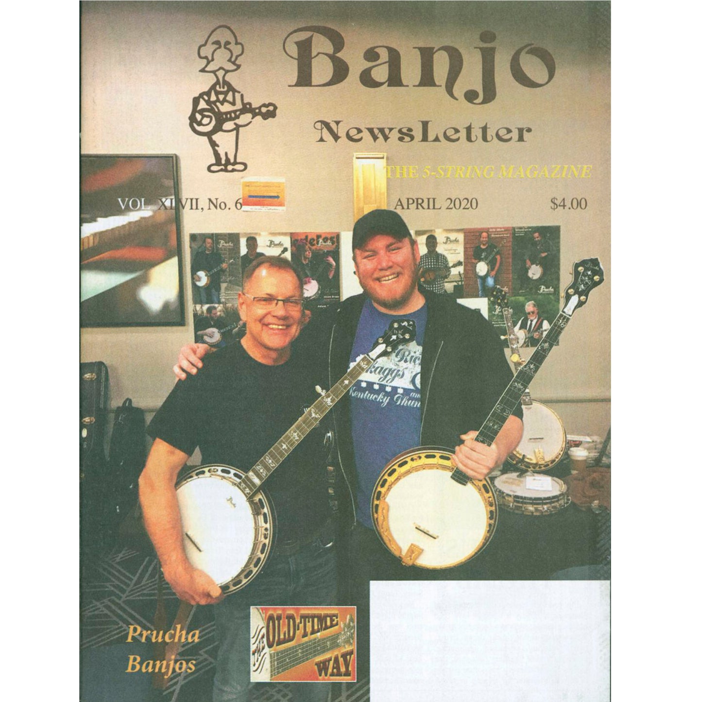 Image 1 of Banjo Newsletter - April 2020, Vol. XLVII, No. 6 - SKU# BN-202004 : Product Type Media : Elderly Instruments