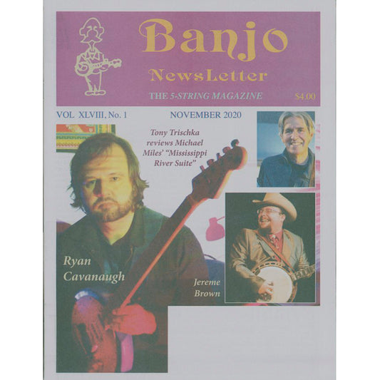 Image 1 of Banjo Newsletter - November 2020, Vol. XLVIII, No. 1 - SKU# BN-202011 : Product Type Media : Elderly Instruments