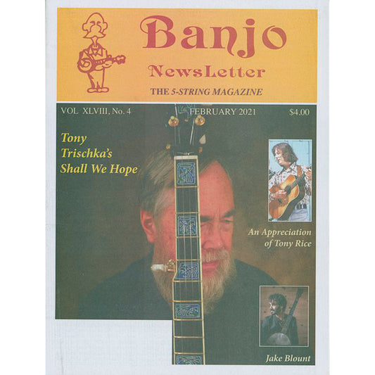 Image 1 of Banjo Newsletter - February 2021, Vol. XLVIII, No. 4 - SKU# BN-202102 : Product Type Media : Elderly Instruments