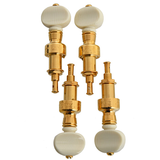 Image 1 of 5-Star Gold Banjo Pegs, Ivoroid Buttons, Set of 4 - SKU# BP7G-IV : Product Type Accessories & Parts : Elderly Instruments
