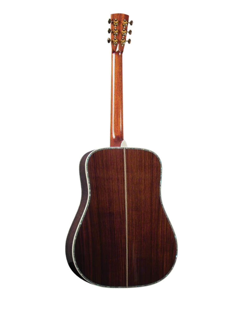 Full Back of Blueridge Historic Series BR-180 Dreadnought Acoustic Guitar