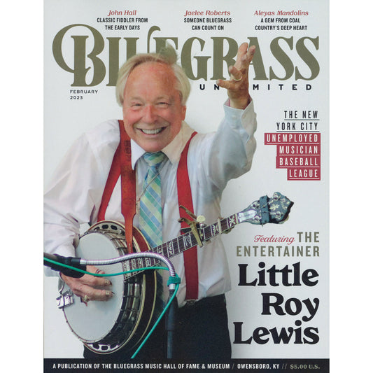 Front Cover of Bluegrass Unlimited - February 2023