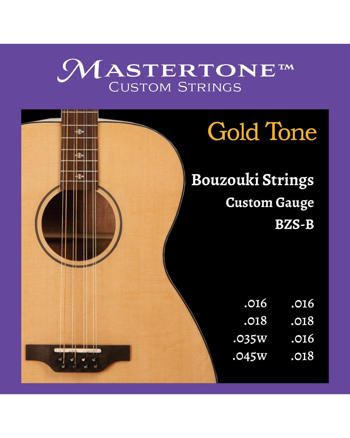 Image 1 of Gold Tone Bouzouki Strings - Ball End - SKU# GTBZS-BALL : Product Type Strings : Elderly Instruments