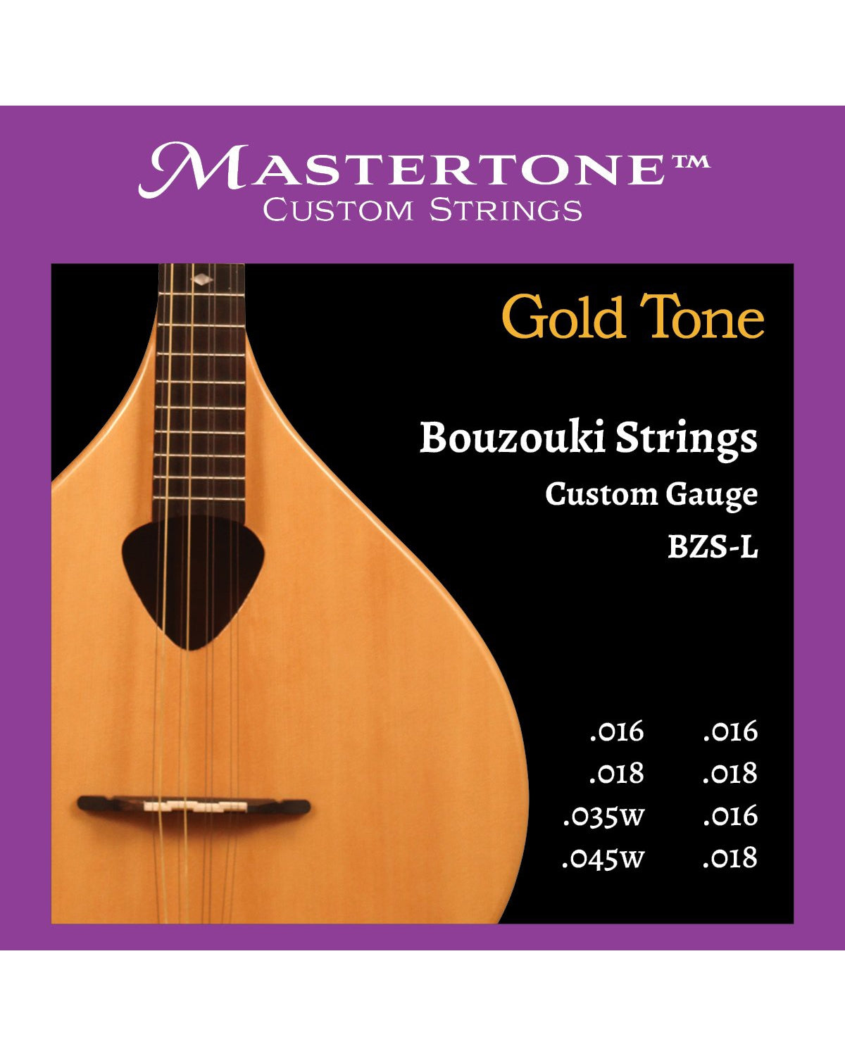 Image 1 of Gold Tone Bouzouki Strings - Loop End - SKU# GTBZS-LOOP : Product Type Strings : Elderly Instruments