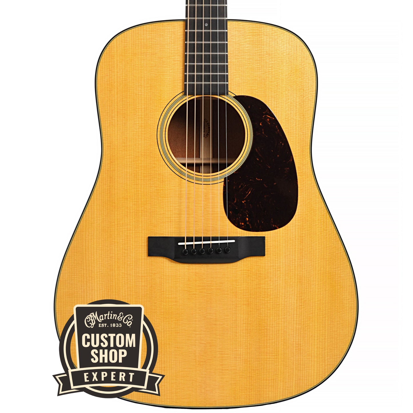 Martin Custom 18-Style Dreadnought & Case, Quilted Mahogany, #2 of 2