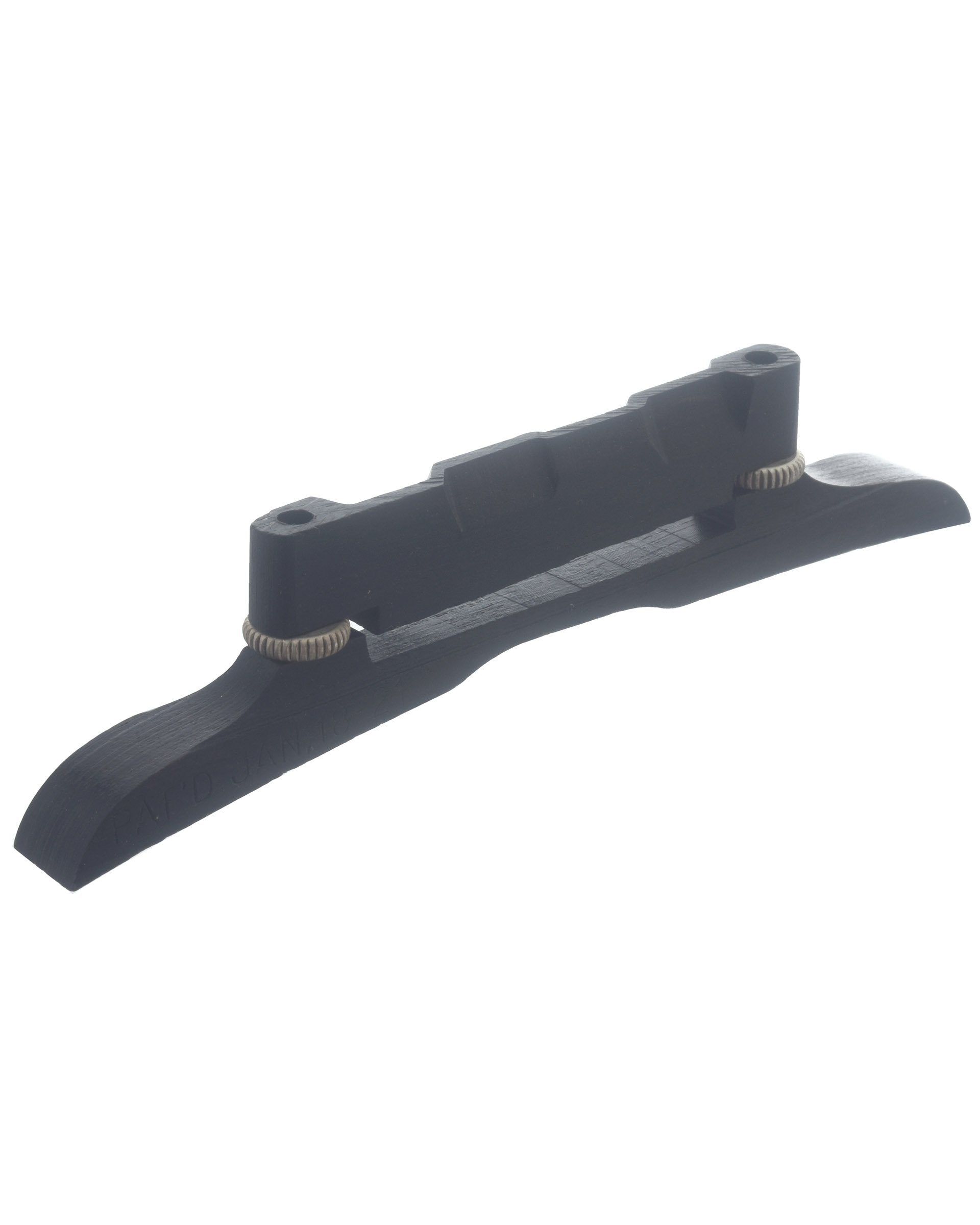 Vintage LowArch Adjustable Randy Wood Mandolin Bridge, Silver Wheels Elderly Instruments