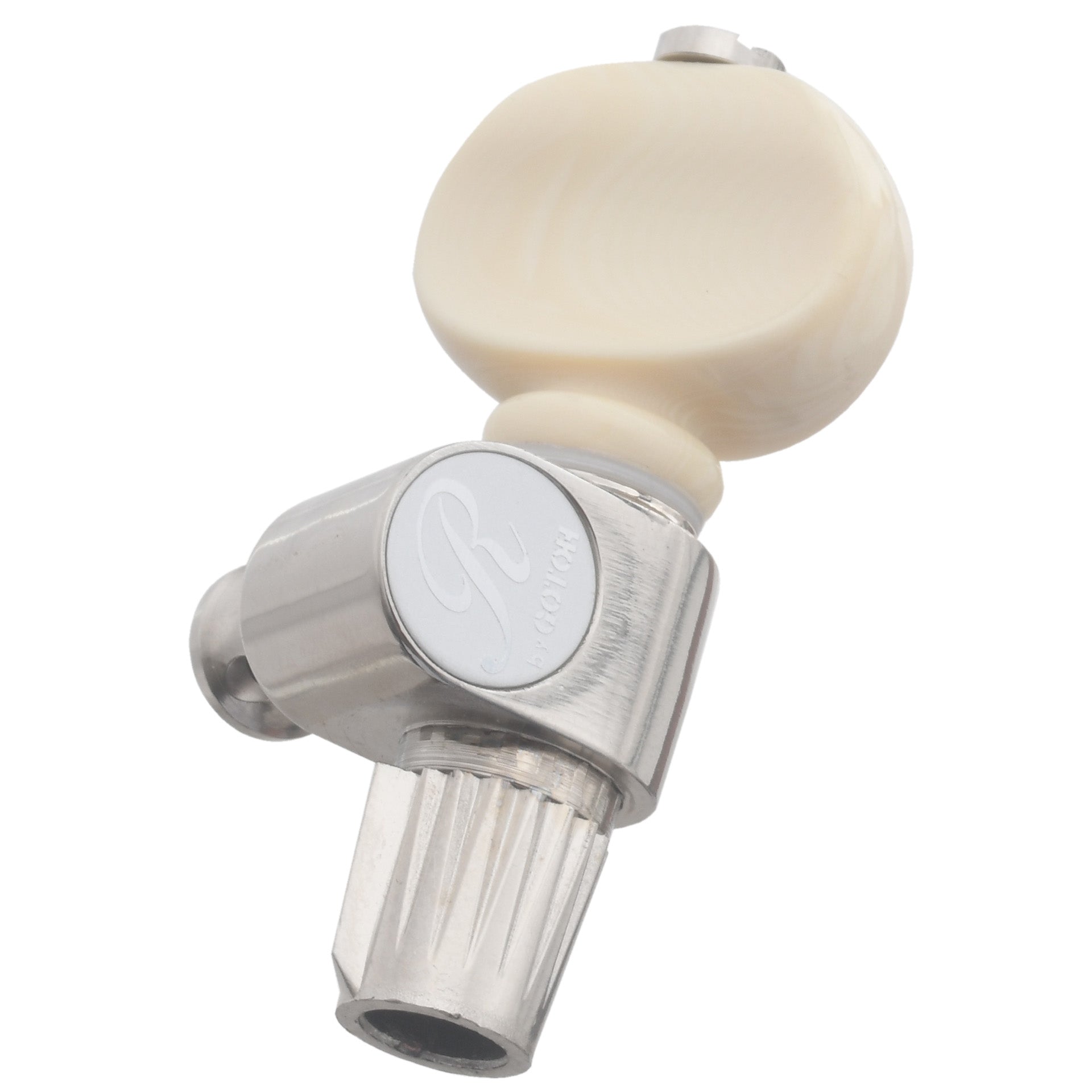Image 2 of Rickard Cyclone High Ratio Banjo Tuners, Nickel, Ivoroid Buttons, Set of 5 - SKU# RP5G-NIV : Product Type Accessories & Parts : Elderly Instruments