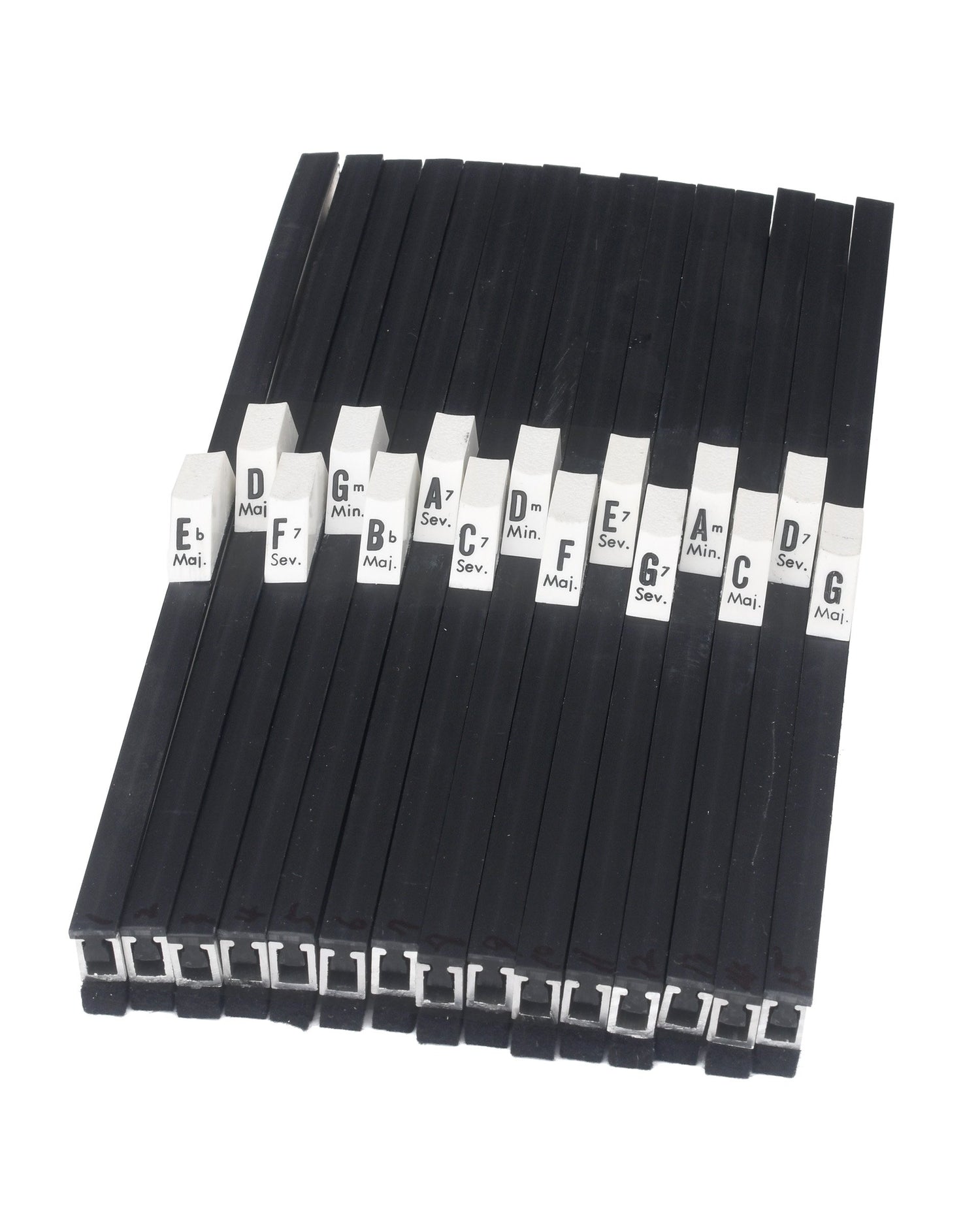 Front of Autoharp Conversion Kit, 15-Bar, with Standard Chord Bars