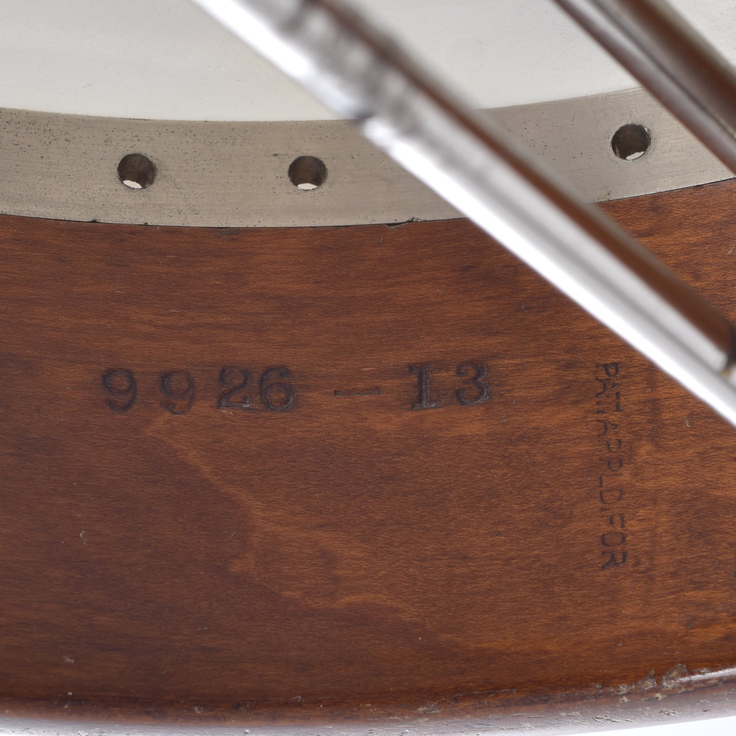Stamped serial number inside of Gibson TB-3 Conversion Banjo  rim