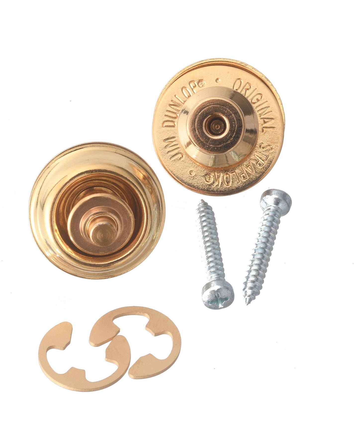 Image 1 of Dunlop Straplok System, Dual Design, Gold - SKU# DSL-GOLD : Product Type Accessories & Parts : Elderly Instruments