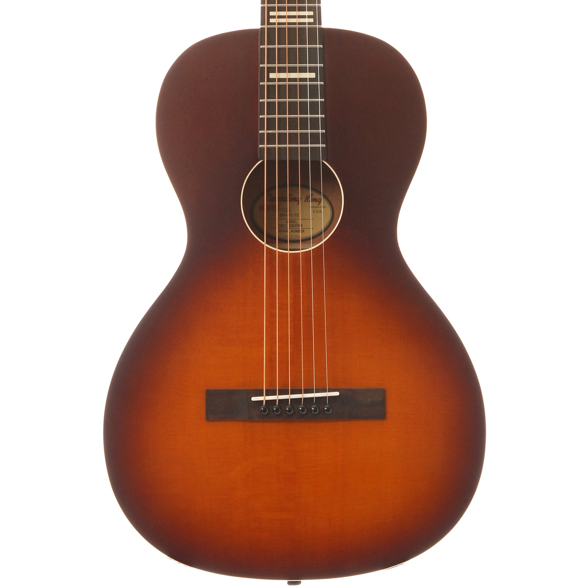 Front of Recording King Dirty 30's Parlor Guitar, 12-Fret, True Parlor Size