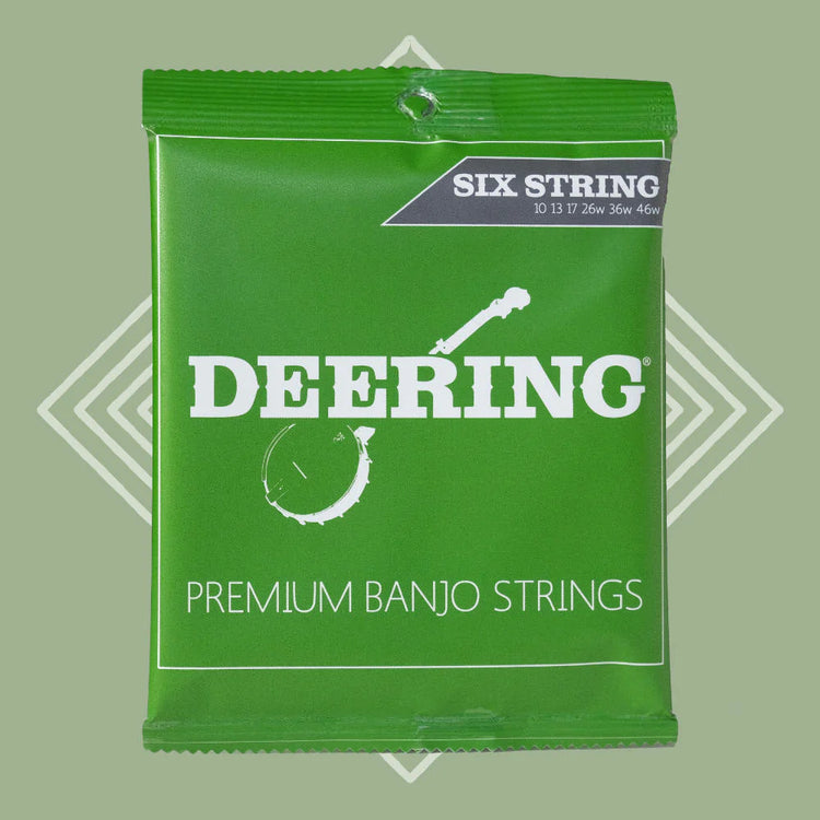Deering 6-String .10-.46 Nickel-Plated Steel Banjo Strings