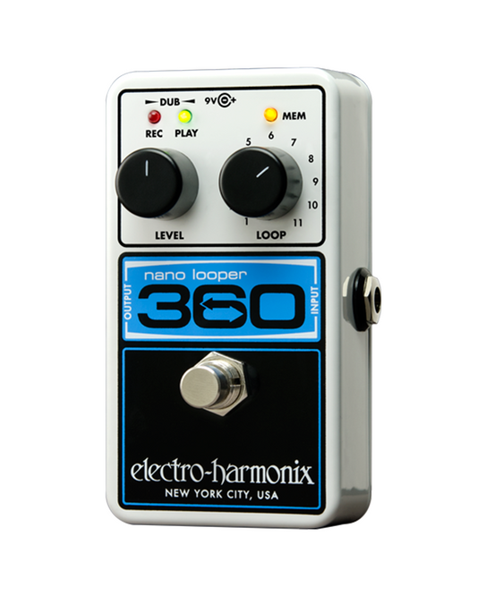 Front and Side of Electro Harmonix Nano Looper 360 Pedal