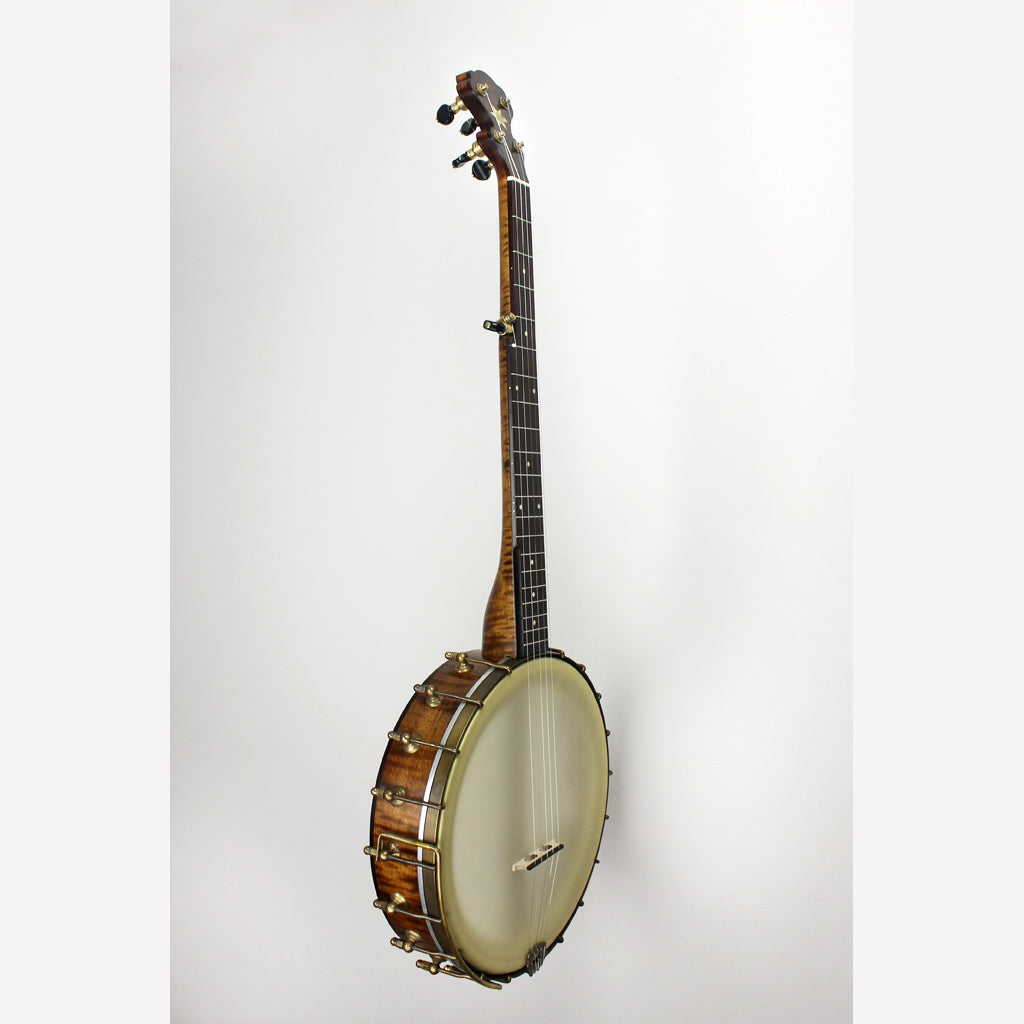 Full Front and Side of Pete Ross Dobson Banjo