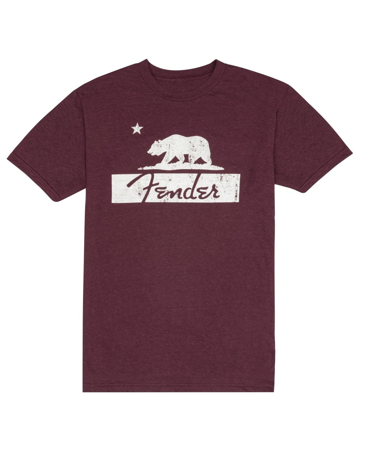 Image 1 of Fender Burgundy Bear T-Shirt, Large - SKU# FBEARTEE-L : Product Type Accessories & Parts : Elderly Instruments