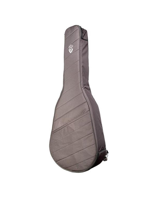 Full Front and Side of Guild Acoustic Deluxe Gig Bag for Jumbo Junior Models