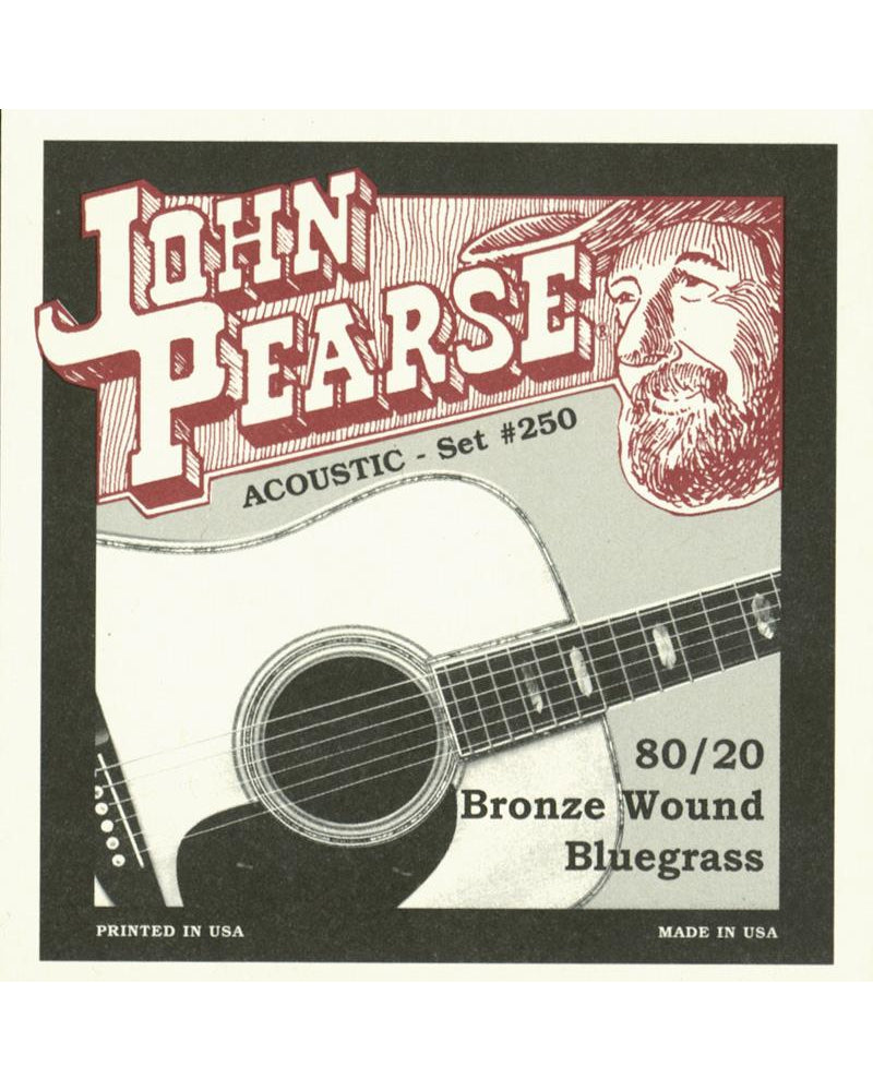 Image 1 of John Pearse 250 80/20 Bronze Light/Medium Acoustic Guitar Set - SKU# JP250LM : Product Type Strings : Elderly Instruments