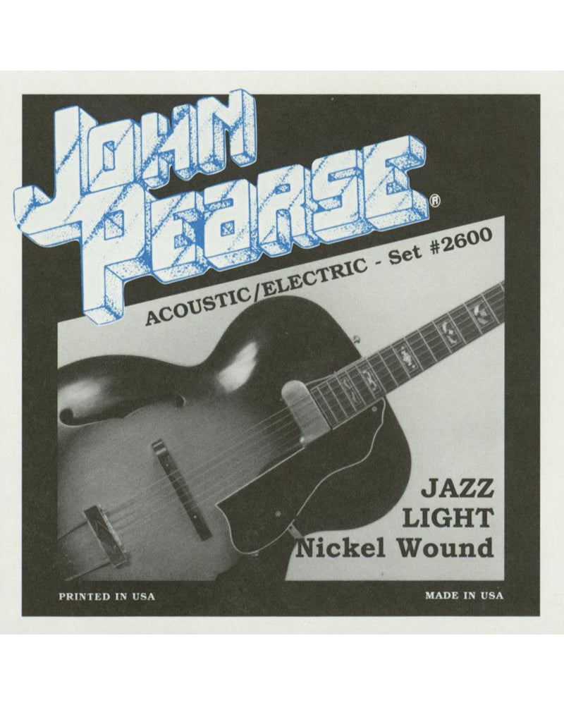 Image 1 of John Pearse 2600 Jazz Light Acoustic/Electric Guitar Strings - SKU# JP2600 : Product Type Strings : Elderly Instruments