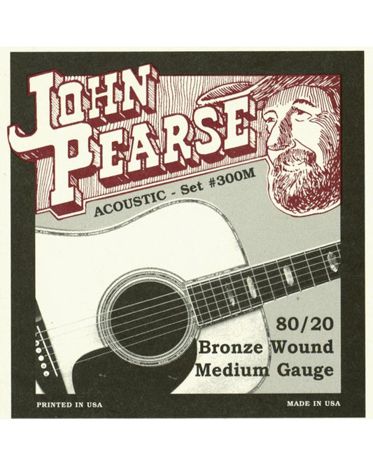 Image 1 of John Pearse 300M 80/20 Bronze Medium Acoustic Guitar Strings - SKU# JP300M : Product Type Strings : Elderly Instruments