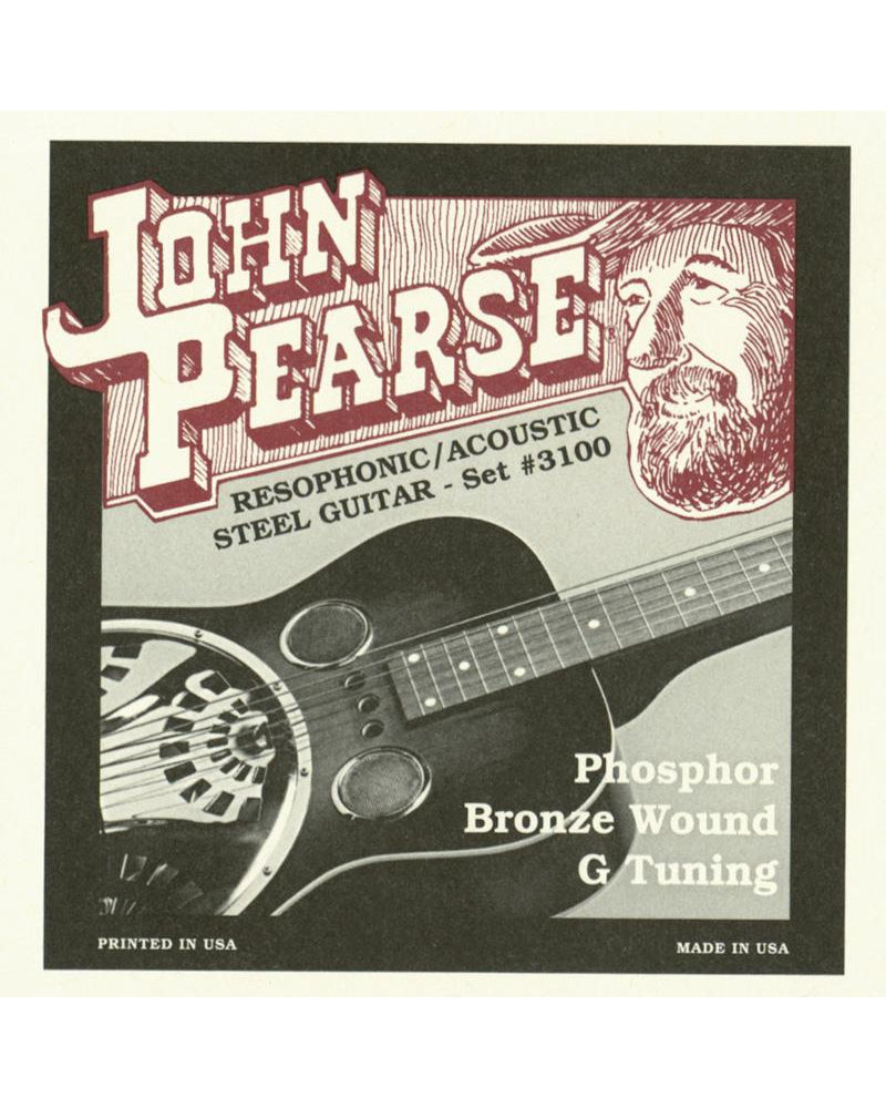 Image 1 of John Pearse 3100 G Tuning Phosphor Bronze Resophonic Guitar Strings - SKU# JP3100 : Product Type Strings : Elderly Instruments