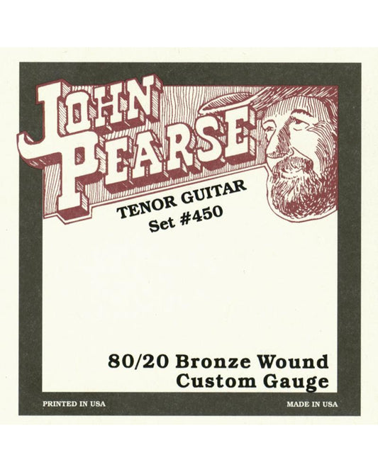 Front of John Pearse 450 80/20 Bronze Tenor Guitar Strings