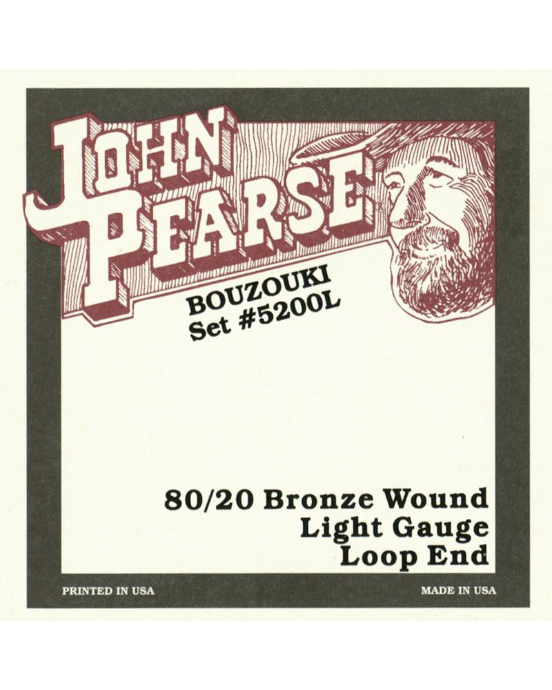 Image 1 of John Pearse 5200LP 80/20 Bronze Irish Bouzouki Strings, Loop End - SKU# JP5200L : Product Type Strings : Elderly Instruments