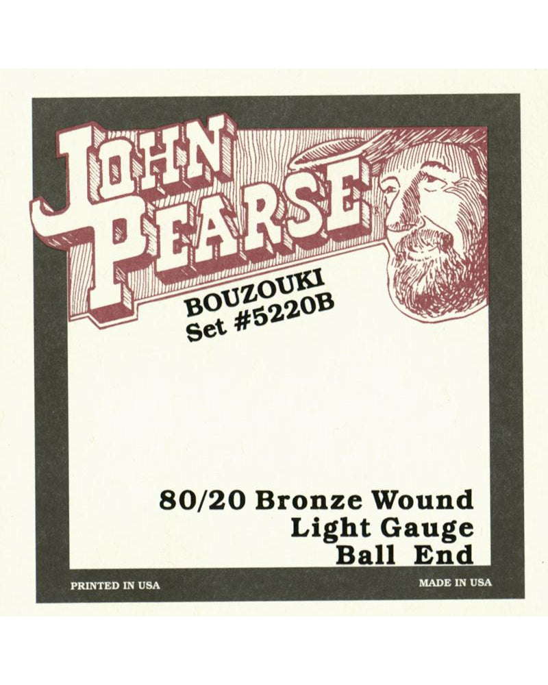 Image 1 of John Pearse 5220B 80/20 Bronze Irish Bouzouki Strings, Ball End - SKU# JP5220B : Product Type Strings : Elderly Instruments
