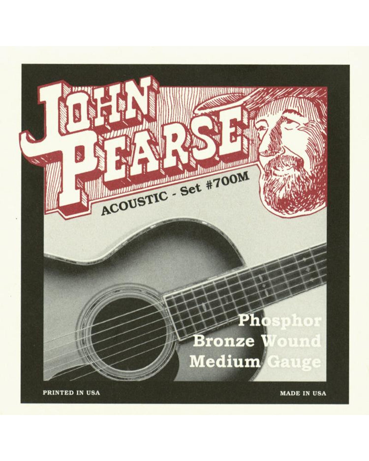 Front of John Pearse 700M Phosphor Bronze Medium Acoustic Guitar Strings