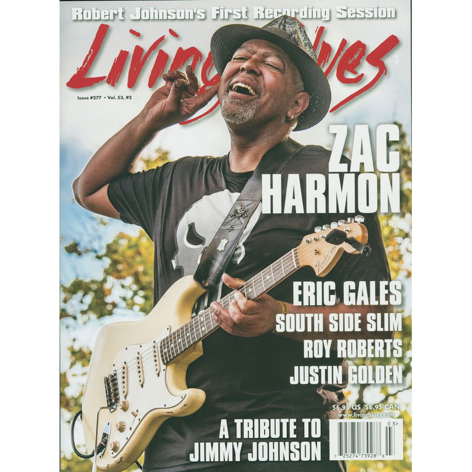 Image 1 of Living Blues Magazine - March 2022 Issue- SKU# LB-202203 : Product Type Media : Elderly Instruments