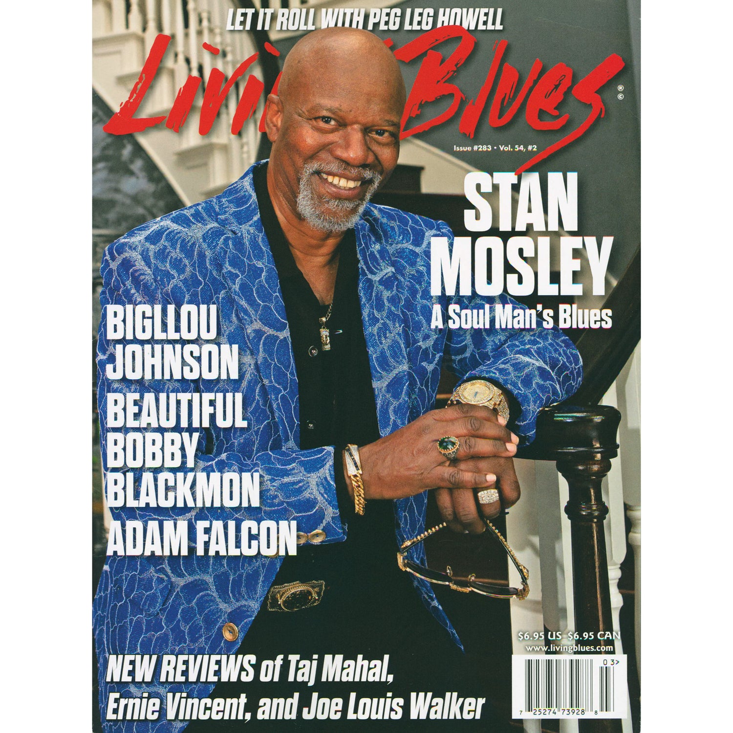 Image 1 of Living Blues Magazine - March 2023 - SKU# LB-202303 : Product Type Media : Elderly Instruments
