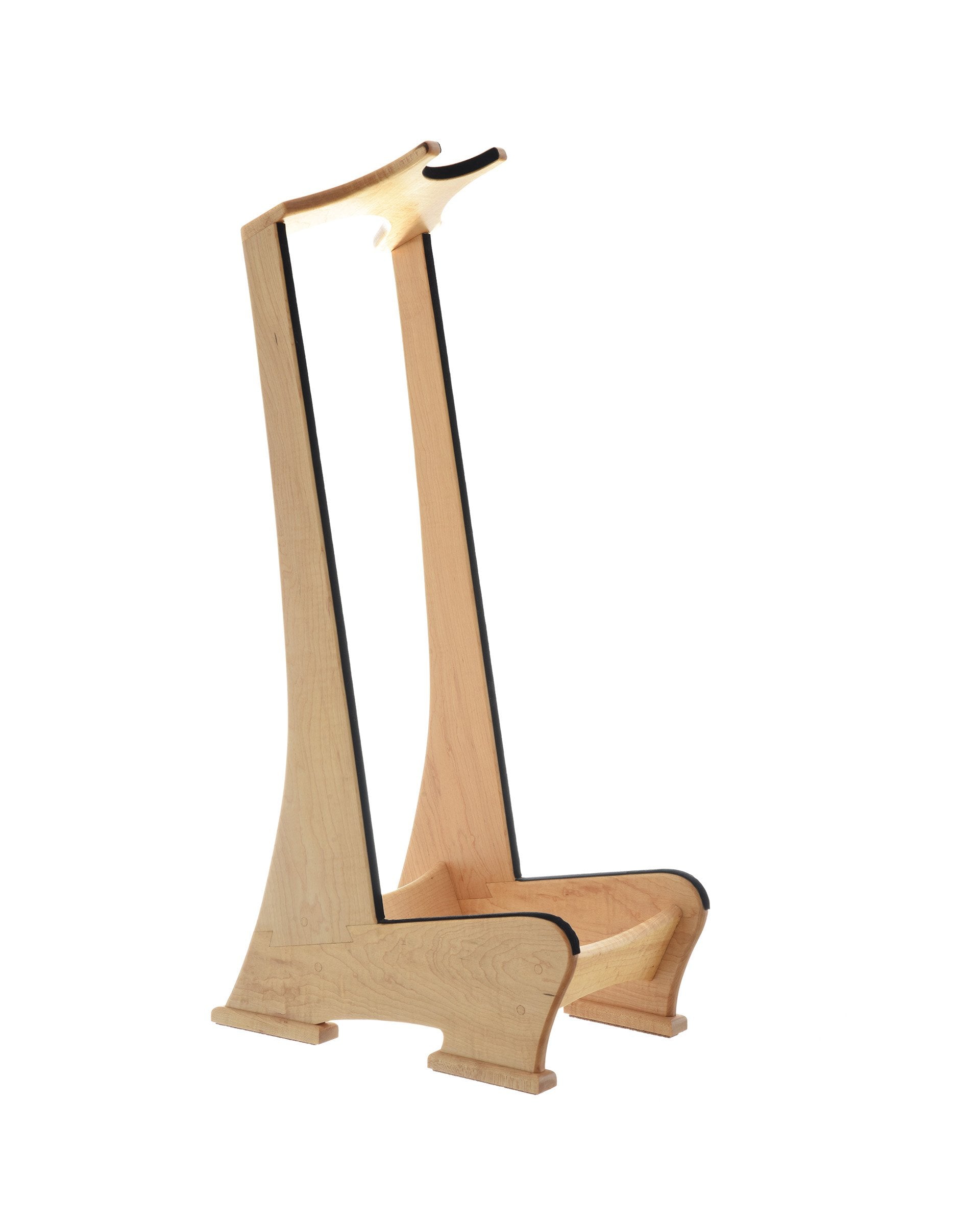 Image 1 of Lee Murdock Studio Guitar Stand, Flame Maple - SKU# LMGS-MAP : Product Type Accessories & Parts : Elderly Instruments