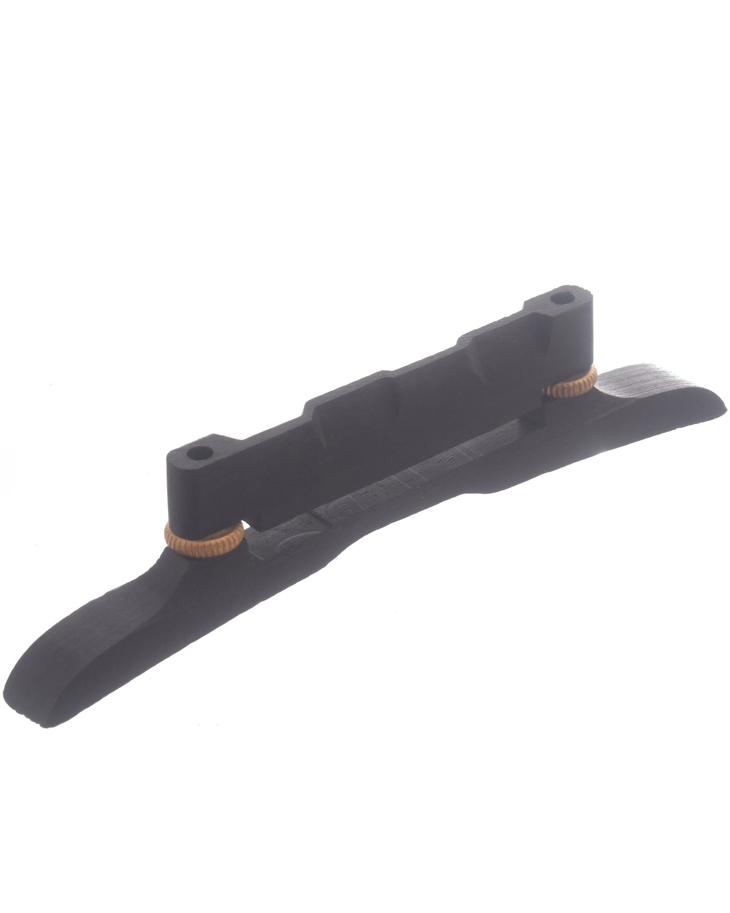 HighProfile Randy Wood Adjustable Mandolin Bridge, Gold Wheels Elderly Instruments