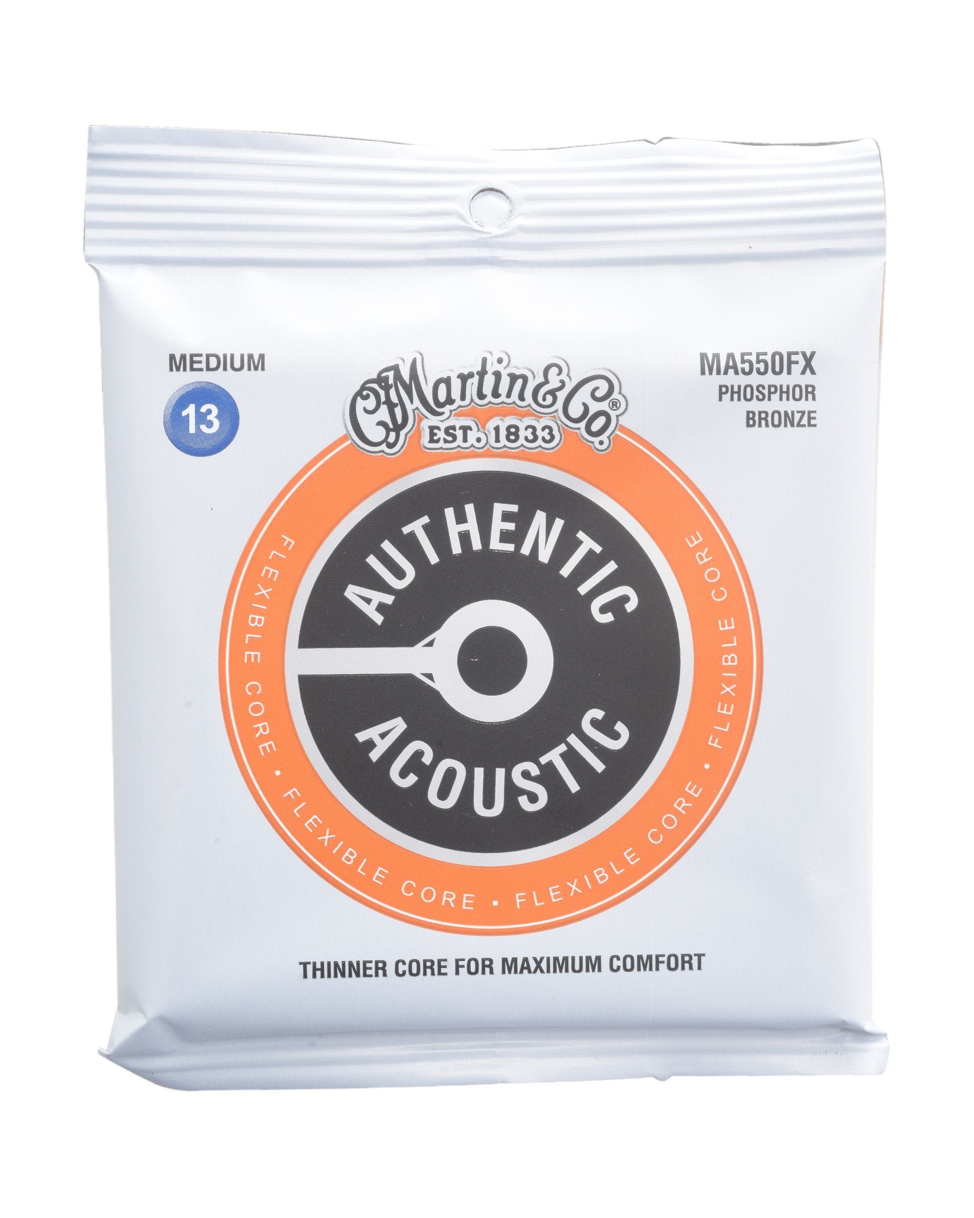 Image 1 of Martin MA550FX Authentic Acoustic Flexible Core Medium 6-String Guitar Set - SKU# MA550FX : Product Type Strings : Elderly Instruments