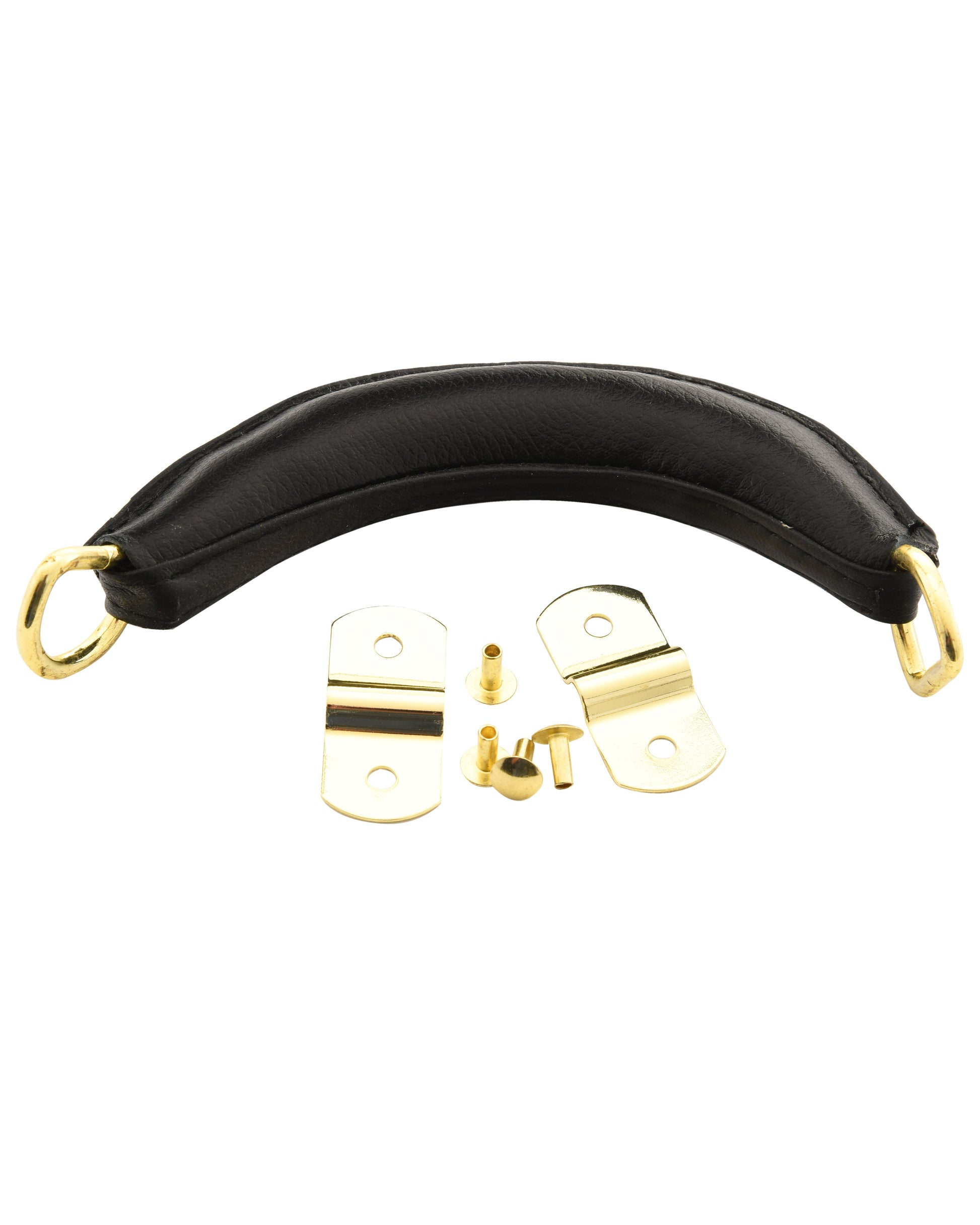 Front of Deluxe Case Handle with Metal Rings & Brackets