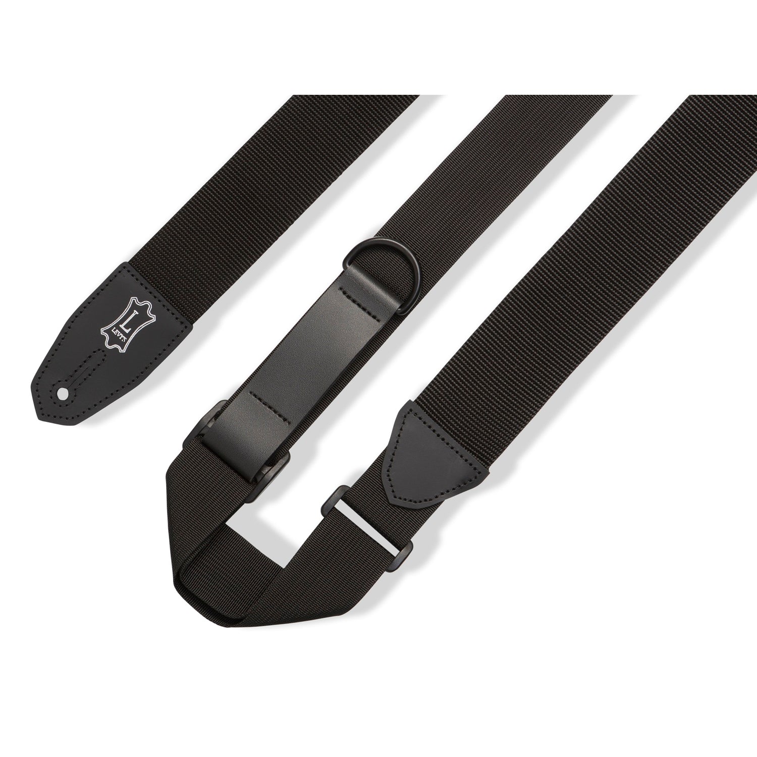 Image 2 of Levy Right Height Polyester Guitar Strap - SKU# MRHP-BLK : Product Type Accessories & Parts : Elderly Instruments