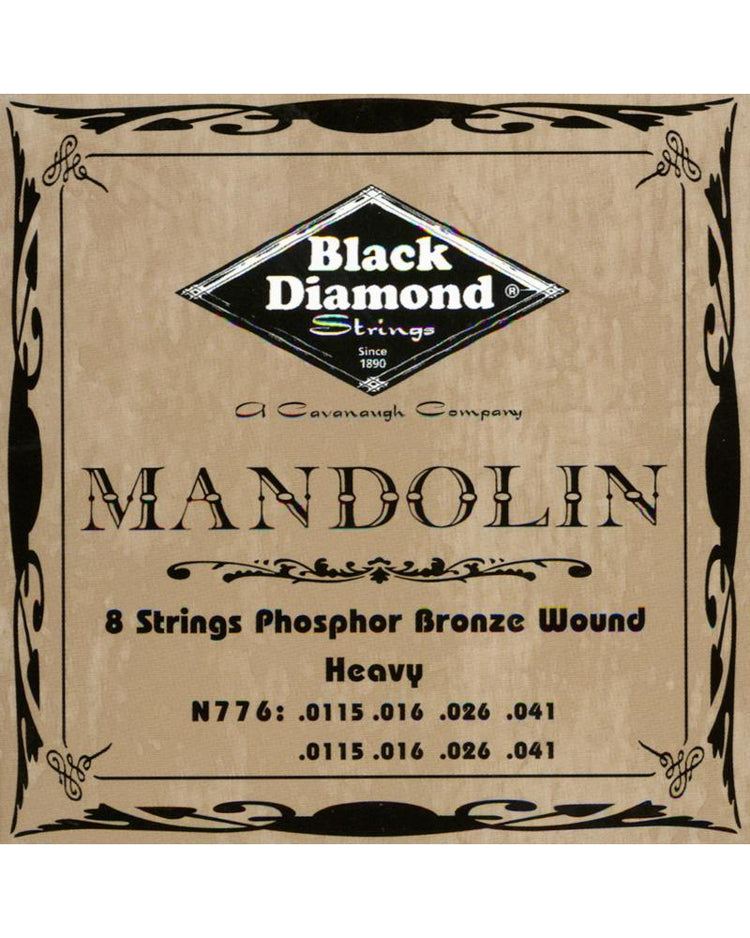 Image 1 of Black Diamond N776 Loop End Phosphor Bronze Wound Heavy Mandolin Set- SKU# N776 : Product Type Strings : Elderly Instruments