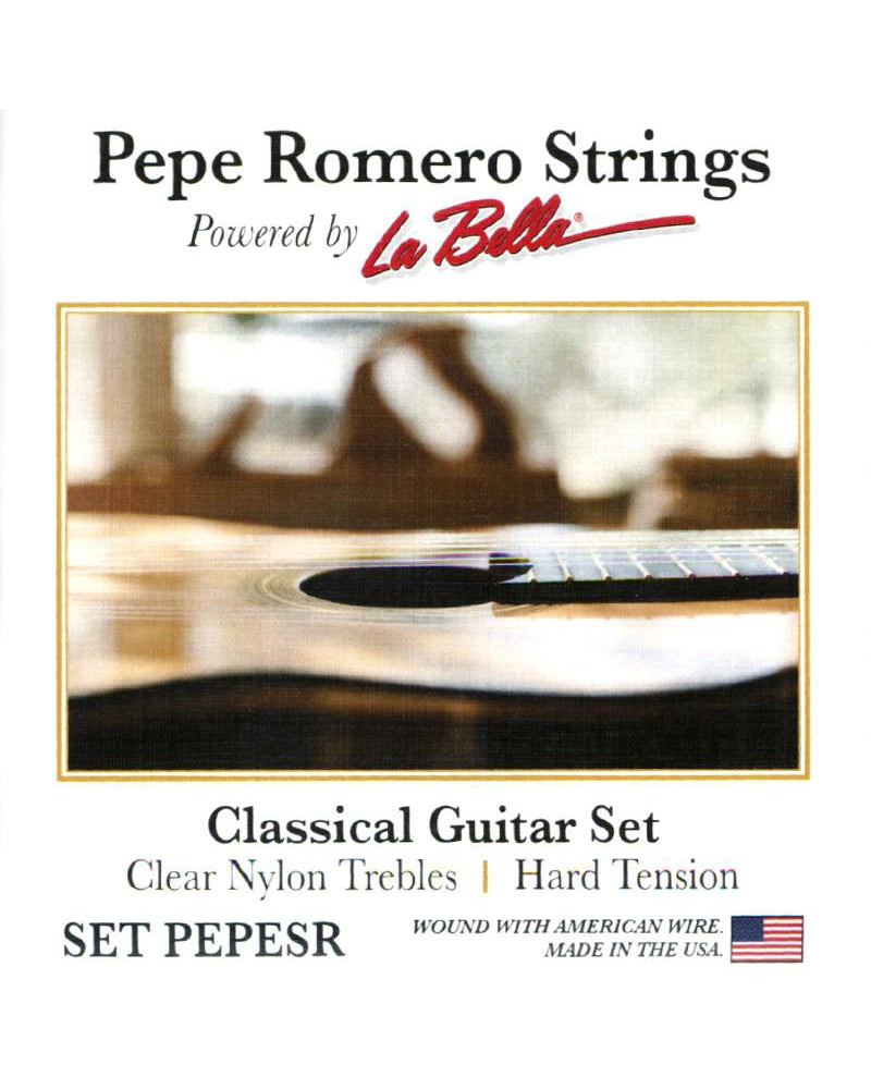 Image 1 of Pepe Romero Strings Pepe SR Classical Guitar Set, Clear Nylon Hard Tension - SKU# PEPESR : Product Type Strings : Elderly Instruments