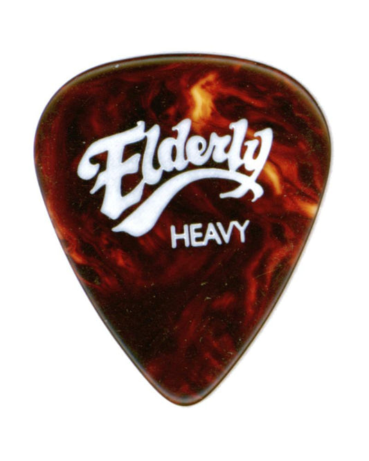 Front of Elderly Instruments "Shell Classic" Celluloid Flatpick, Heavy