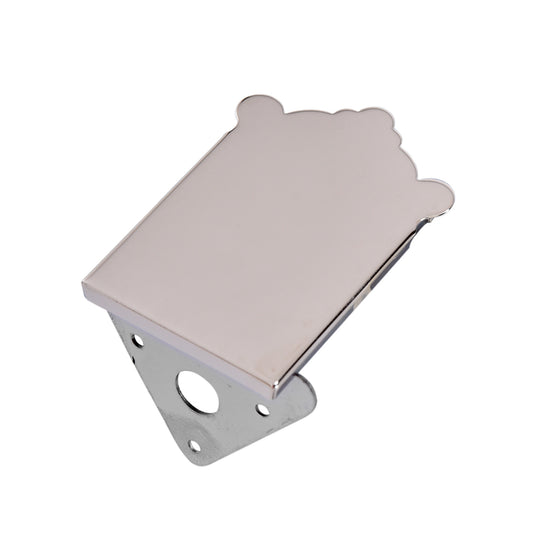 Image 1 of Prucha Mandolin Tailpiece, Nickel, Plain Cover- SKU# PRP25 : Product Type Accessories & Parts : Elderly Instruments