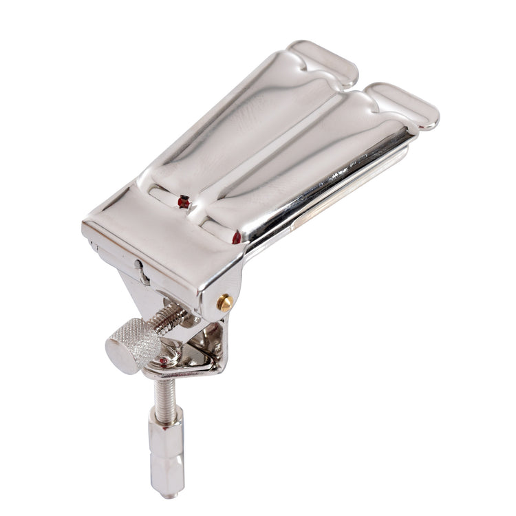 Image 1 of Prucha Clamshell Banjo Tailpiece, 2 Hump Style, Nickel- SKU# PRTP-111N2H : Product Type Accessories & Parts : Elderly Instruments