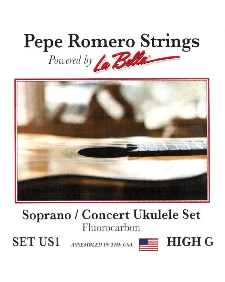 Image 1 of Pepe Romero Strings US1 Soprano/Concert Ukulele Set, High G - SKU# PUS1 : Product Type Strings : Elderly Instruments