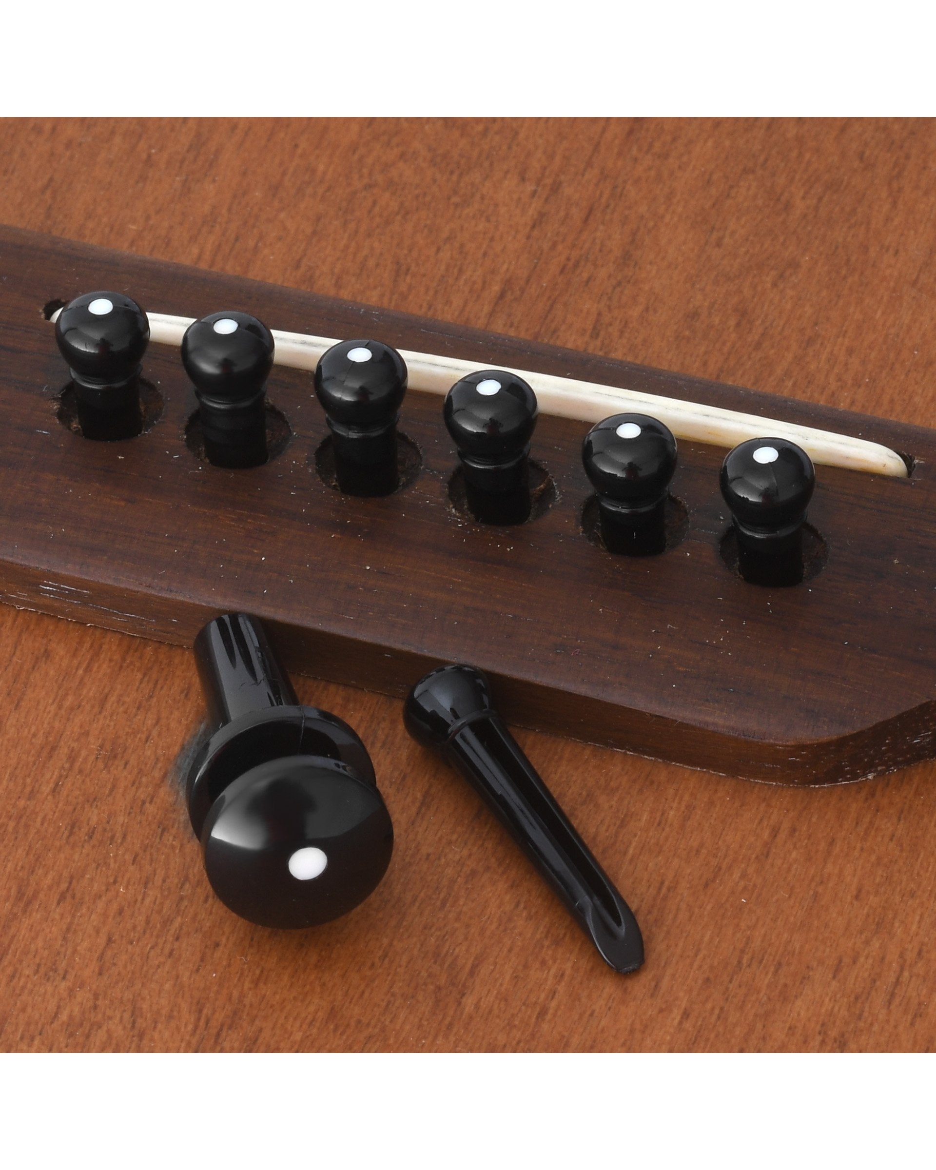 D'Addario Bridge Pin Set for Acoustic Guitar Elderly Instruments